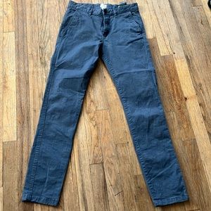 H and M skinny fit blue chinos